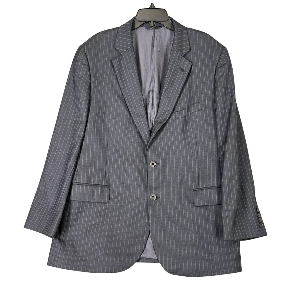 Brooks Brothers 346 Men 45 Blazer Navy Pinstripe Madison Fit Classic Suit Jacket